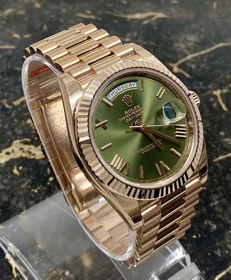 rolex just date green face|rolex day date 40 228235.